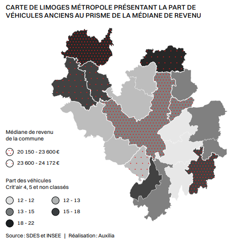 Carte socio-spatiale Limoges